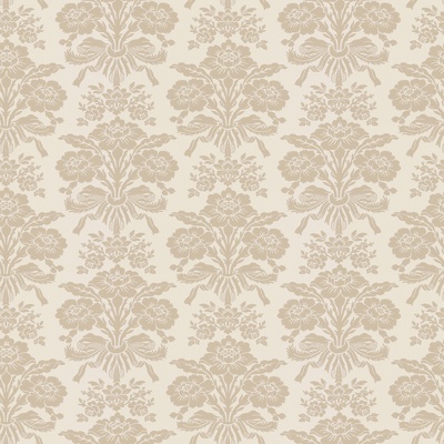 Seamless creamy-white European French classical pattern wallpaper wall covering wall covering