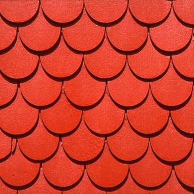 Red Fish Scale Tile Roof Roof