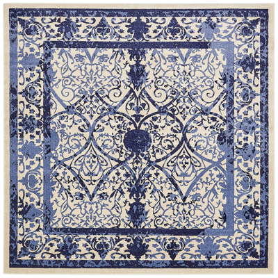 Buckle-free European classical retro distressed medieval carpet