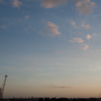 Evening sunset sky landscape scenery