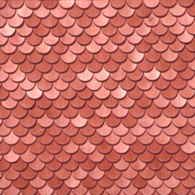 Red Fish Scale Tile Roof Roof