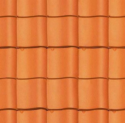 Seamless Chinese Building Roof Red Clay Asphalt Tiles