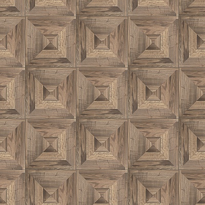 Seamless Geometric Parquet Textured Wood Floor