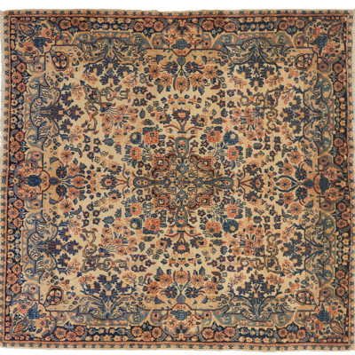 Buckle-free European classical retro distressed medieval carpet