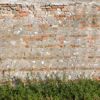 Seamless old damaged outdoor building rock stone wall brick wall