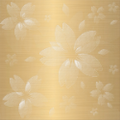 Golden petal shape perforated aluminum sheet metal-free buckle