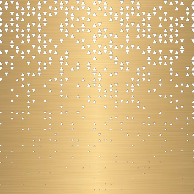 Gold Perforated Plate Metal