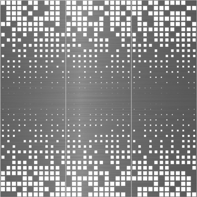 Black titanium_square hole gradient_brushed metal_perforated aluminum plate_perforated plate