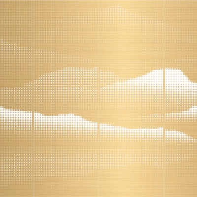 Gold Landscape Texture Perforated Aluminum Sheet Metal Sheet