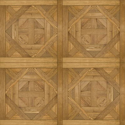 Seamless Geometric Parquet Textured Wood Floor