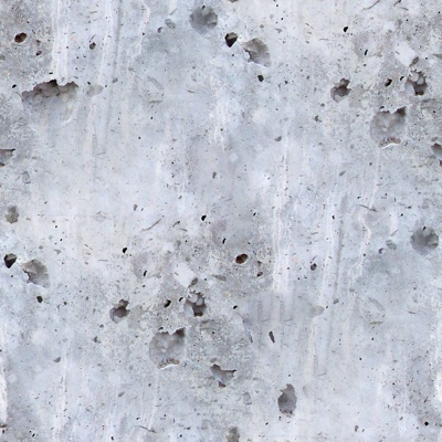 Seamless worn cement concrete wall surface