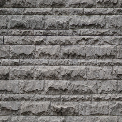 Seamless gray mushroom stone culture stone wall