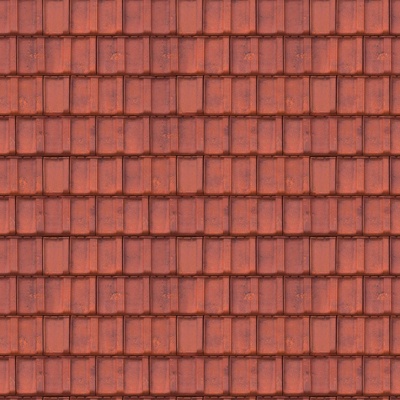 Seamless villa building roof clay ceramic tiles