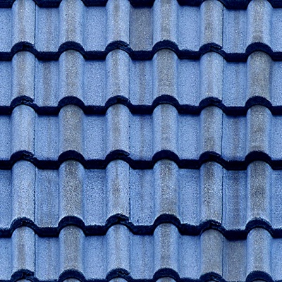 Blue Roof Roof Tile Tile Top