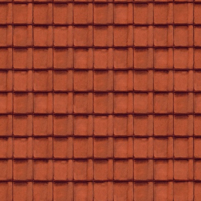 Seamless villa building roof clay ceramic tiles