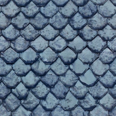 Blue Roof Roof Tile Tile Top