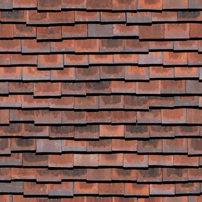 Red roof roof tile tile top