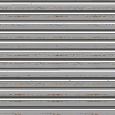 Seamless corrugated stainless steel sheet metal