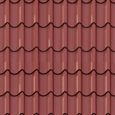 Red roof roof tile tile top