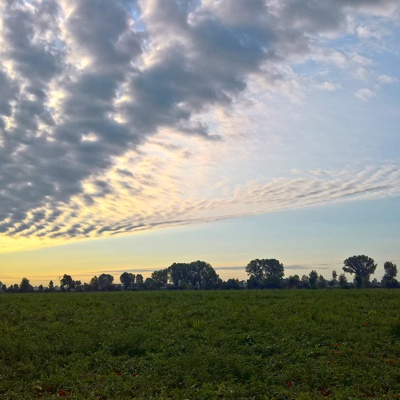 Sunrise sunset cloudy sky landscape landscape