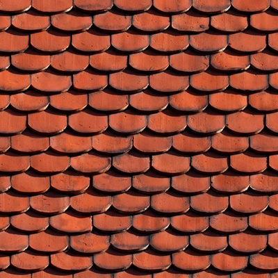 Red roof roof tile tile top