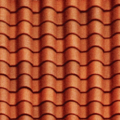 Red roof roof tile tile top