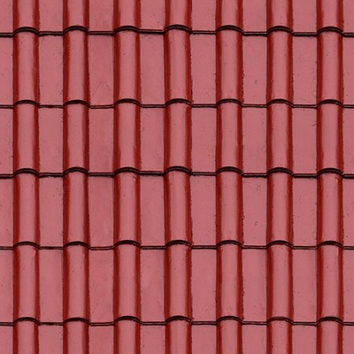 Red roof roof tile tile top