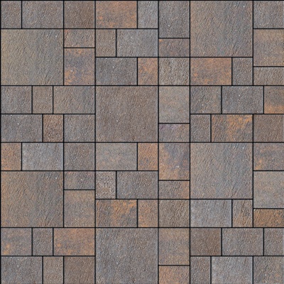 Seamless granite stone geometric parquet floor tile sidewalk road ground square paving