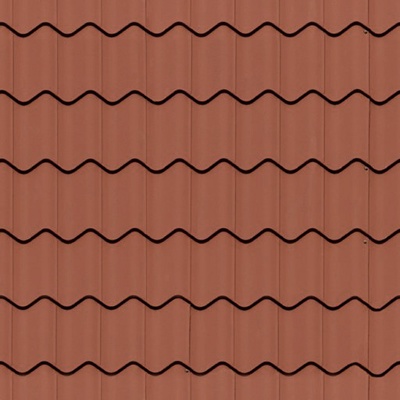 Red roof roof tile tile top