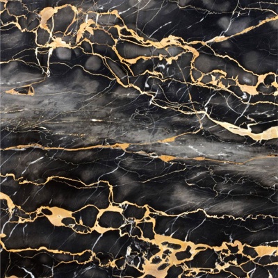 Black Golden Flower Marble