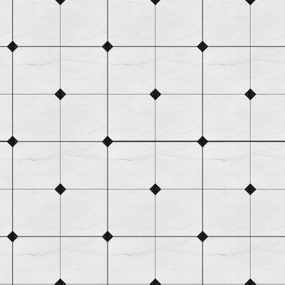 Seamless black and white geometric patchwork tiles