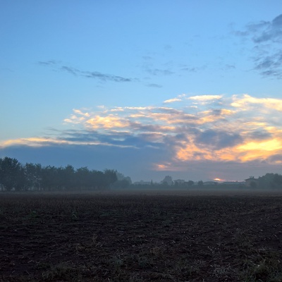 Sunrise sunset cloudy sky landscape landscape