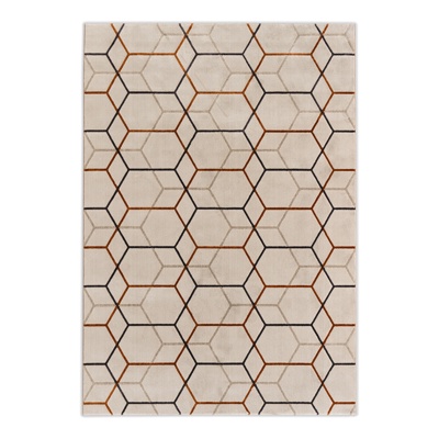 brown geometric carpet