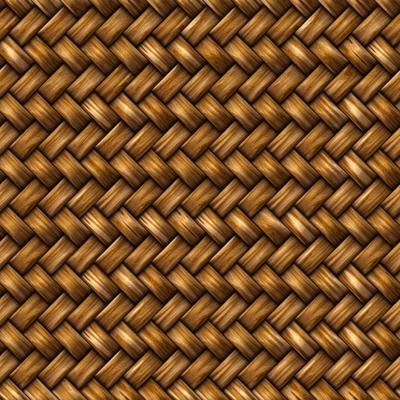 Seamless yellow rattan rattan bamboo weave