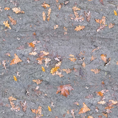 Seamless yellow wet dirt road ground