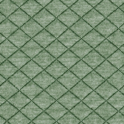 Seamless Green Geometric Diamond Plaid Pattern Knitted Cloth Fabric