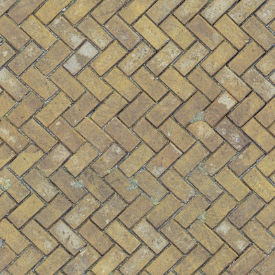 Yellow herringbone patchwork tile cement floor tile herringbone tile pedestrian tile permeable brick pavement