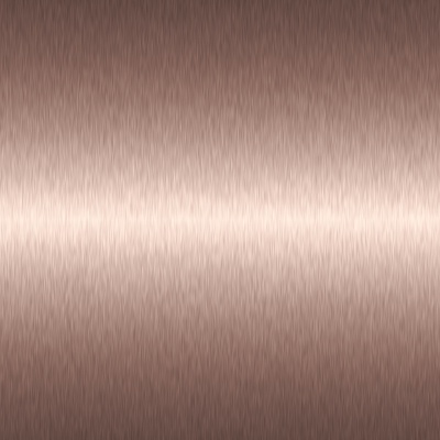 Rose gold brushed stainless steel polished metal plate