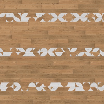 Seamless Geometric Parquet Textured Wood Floor