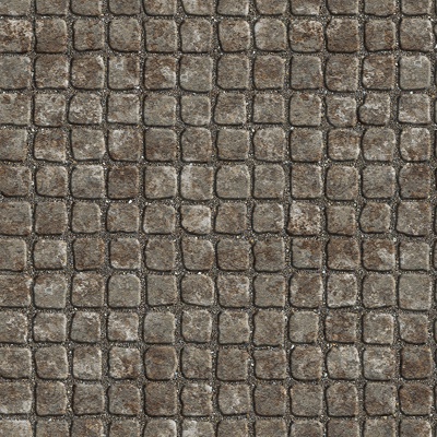 Seamless gray distressed square parquet floor tile sidewalk road ground street square paving