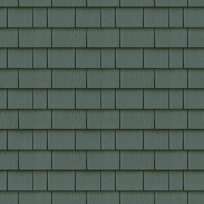 Seamless Green Antiseptic Wooden Tiles for Old Villa Building Roof