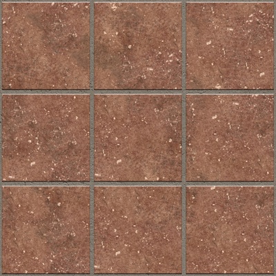 Seamless red terracotta tile parquet floor tile sidewalk road ground square paving