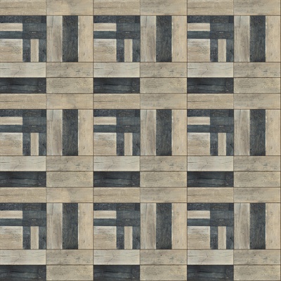 Seamless Geometric Square Parquet Pattern Textured Wood Floor