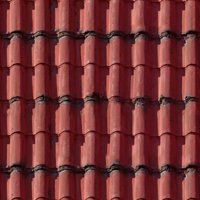 Seamless villa building roof clay ceramic tiles