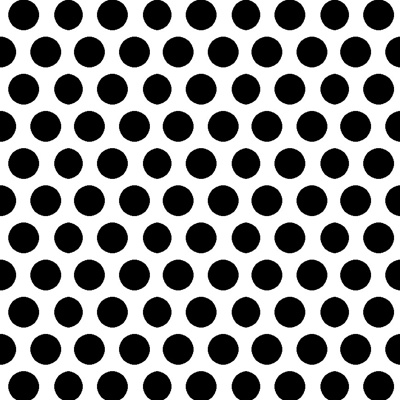 Metal perforated plate black and white bump