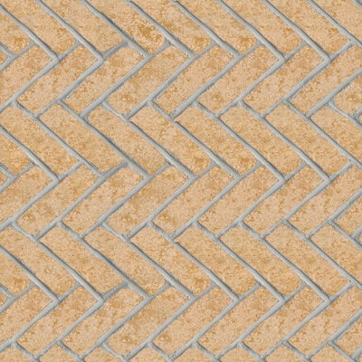 Seamless Yellow Herringbone Pattern Pottery Tile Patchwork Floor Tile Sidewalk Road Ground Square Paving