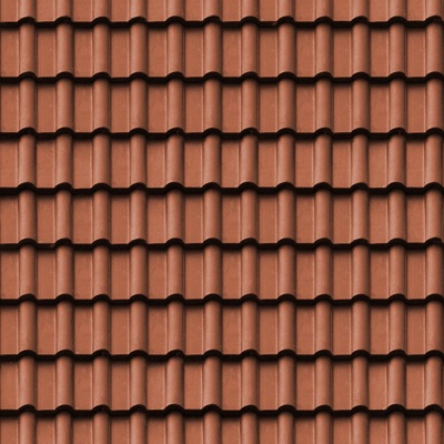 Seamless villa building roof clay ceramic tiles