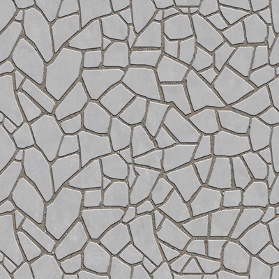 Seamless irregular mosaic slate floor tile pavement road ground square paving