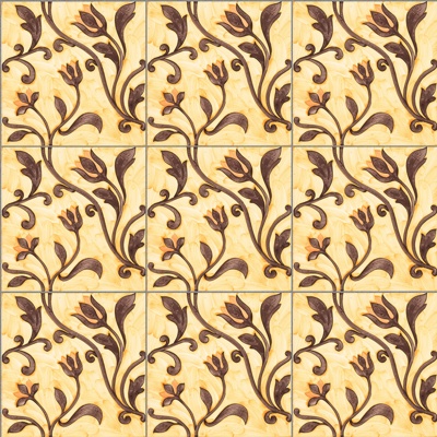 Seamless Retro Pastoral Style Marble Stone Floral Patchwork Pattern Tiles Small Tiles Antique Tiles Floor Tiles Wall Tiles