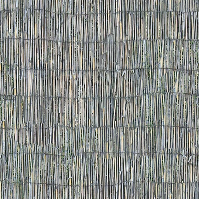 Seamless gray distressed bamboo pole bamboo fence